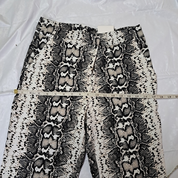 JULES & Leopold Pull on Kick Flare Capri Snakeskin - Picture 11 of 13